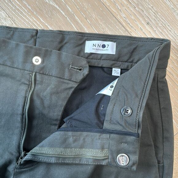 NN.07 Theo Classic Tailored Slim Fit Chino Dark Army/Olive 30x32 - Picture 11 of 14